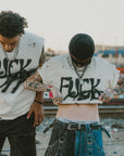 Cut - Off Tee | Hand Painted Fuck Off - Rebel Made LA