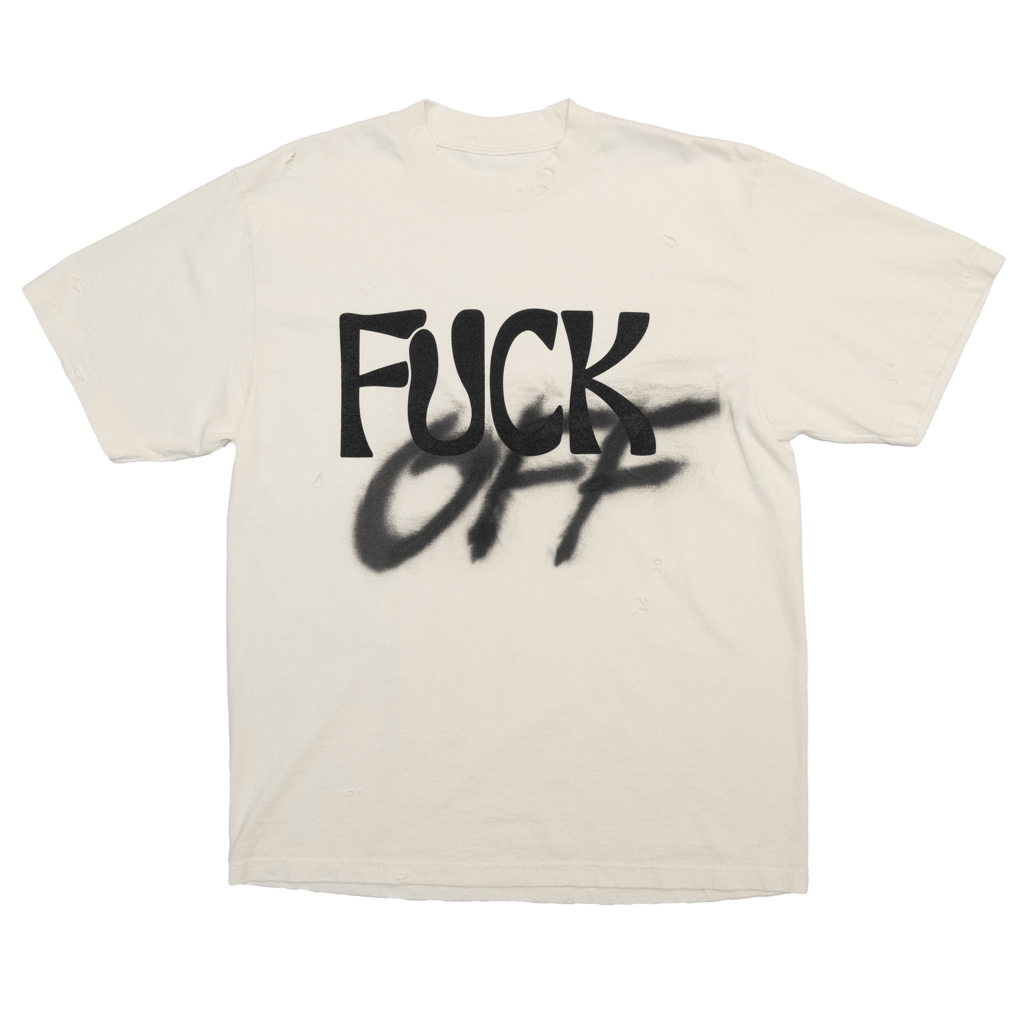 Hand Painted Fuck Off Tee - Rebel Made LA