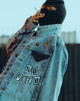 Hand Painted No Future Denim Jacket - Rebel Made LA